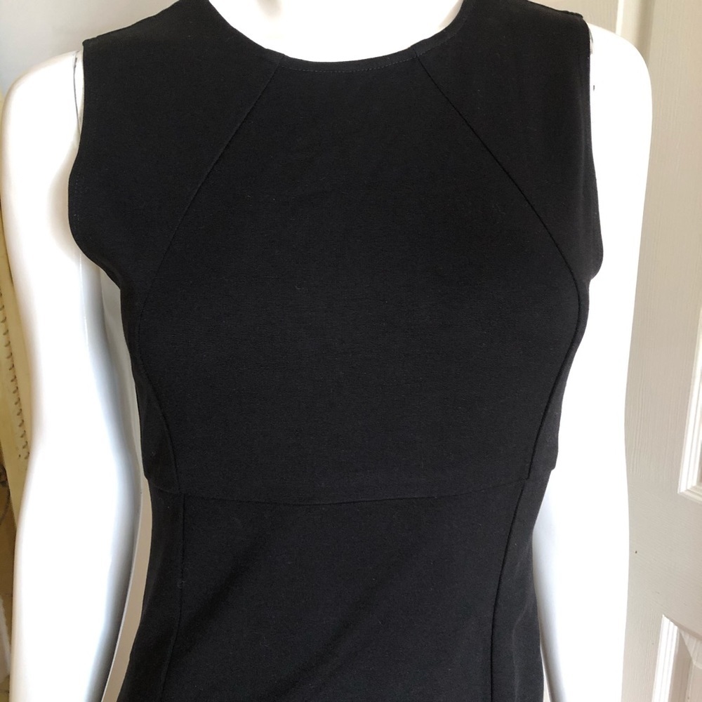 NWT Charles Henry Black LBD Sheath Dress S - Picture 3 of 6